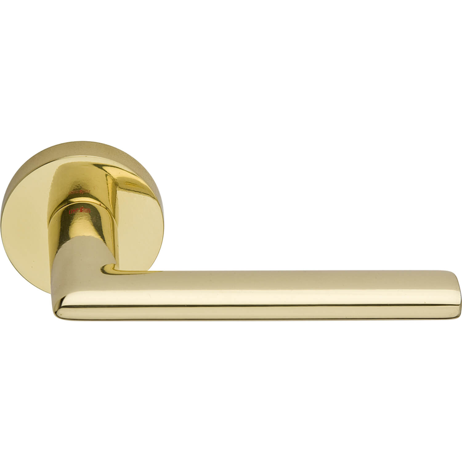 FIXED DOOR HANDLE / SINGLE-SIDED / LINEAR / BRASS