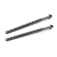 2 stk. Knkskrue - Brstet stl - M5 x 110 mm TX10