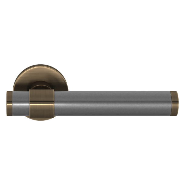 Turnstyle Designs Door handle - Alupewt Amalfine / Antique brass - Model B1202