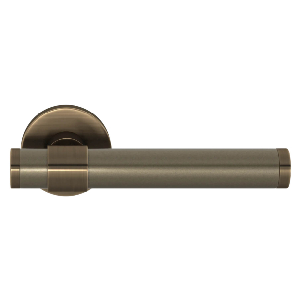 Turnstyle Designs Dørgreb - Sølv bronze Amalfine / Antik messing - Model B1202