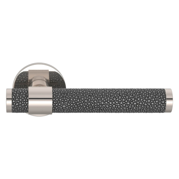 Turnstyle Designs Door handle - Alupewt Amalfine / Polished nickel - Model B1339
