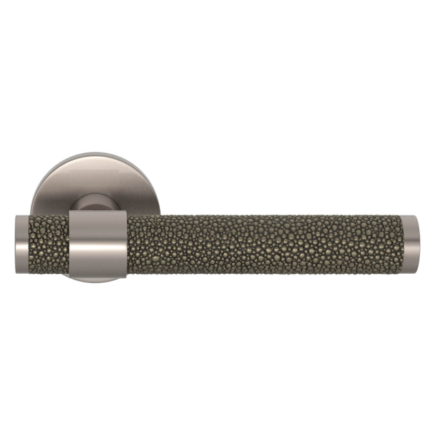 Turnstyle Designs Door handle - Silver bronze Amalfine / Satin nickel - Model B1339