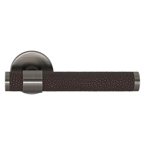 Klamka do drzwi - Turnstyle Designs - Amalfine w kolorze kakao / Rocznika nikiel - Model B1339