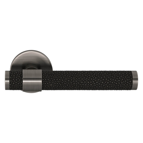 Turnstyle Designs Door handle - Black bronze Amalfine / Vintage nickel - Model B1339