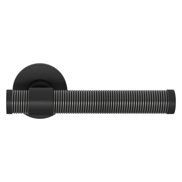 Turnstyle Designs Door handle - Alupewt Amalfine / Matt black chrome - Model B1355