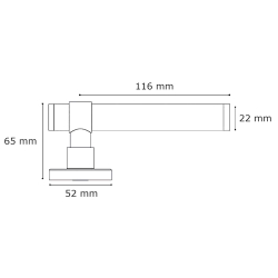 Drgreb - Turnstyle Designs - Chokoladefarvet Lder / Satin nikkel - Model BL5060