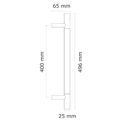 Pull handle - Turnstyle Designs - Antik messing / Slv bronze - Model P2991