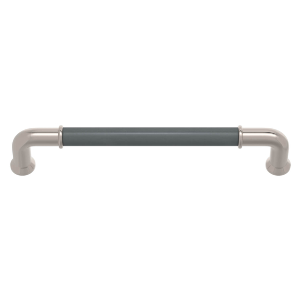 Mbelgreb - Turnstyle Designs - Skiftergrt Lder / Poleret nikkel - Model RF1197