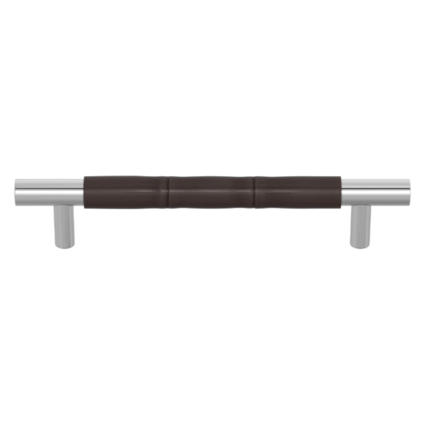 Turnstyle Designs Cabinet handles - Cocoa Amalfine / Bright chrome - Model Y2879