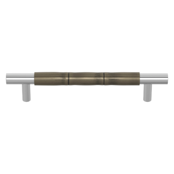 Turnstyle Designs Cabinet handles - Silver bronze Amalfine / Bright chrome - Model Y2879
