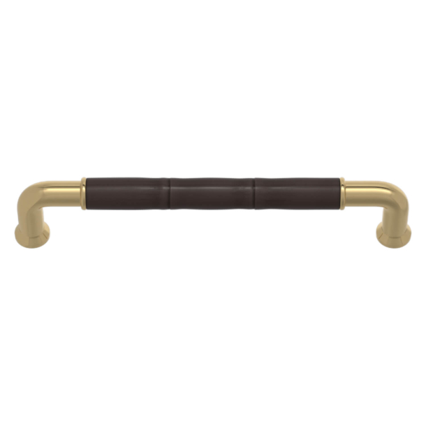 Turnstyle Designs Cabinet handles - Cocoa Amalfine / polished brass- Model YF2879