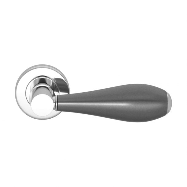 Turnstyle Design Door handle - Amalfine - Alupewt / Bright chrome - Model D1002