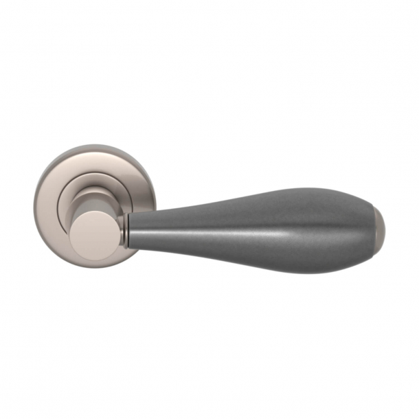 Turnstyle Design Door handle - Amalfine - Alupewt / Satin nickel - Model D1002