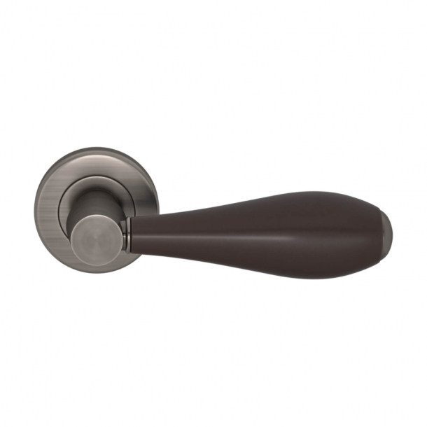 Turnstyle Design Door handle - Amalfine - Cocoa / Vintage nickel - Model D1002