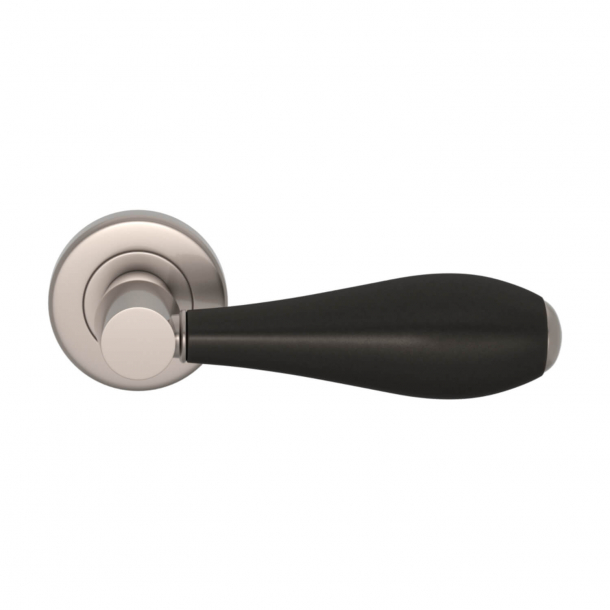 Turnstyle Design Door handle - Amalfine - Black bronze / Satin nickel - Model D1002