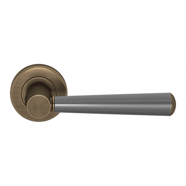 Turnstyle Design Door handle - Amalfine - Alupewt / Antique brass - Model D1332