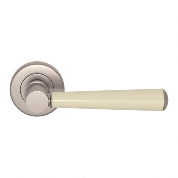 Turnstyle Design Door handle - Amalfine - Bone / Satin nickel - Model D1332