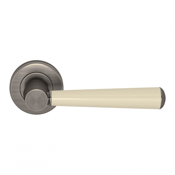 Turnstyle Design Door handle - Amalfine - Bone / Vintage nickel - Model D1332