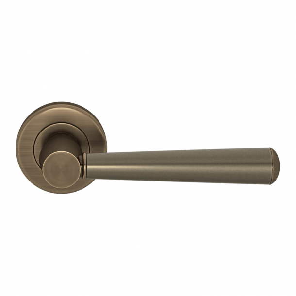 Turnstyle Design Door handle - Amalfine - Silver bronze / Antique brass - Model D1332