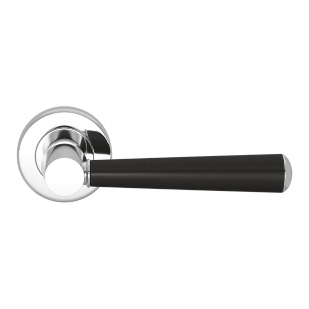 Turnstyle Design Door handle - Amalfine - Black bronze / Bright chrome - Model D1332