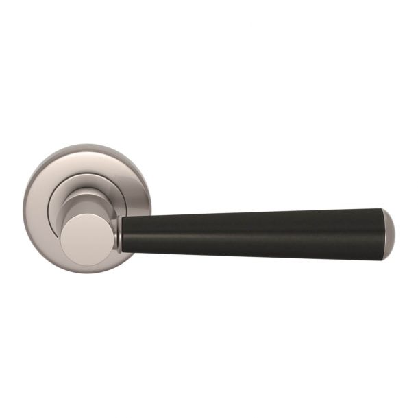 Turnstyle Design Door handle - Amalfine - Black bronze / Satin nickel - Model D1332