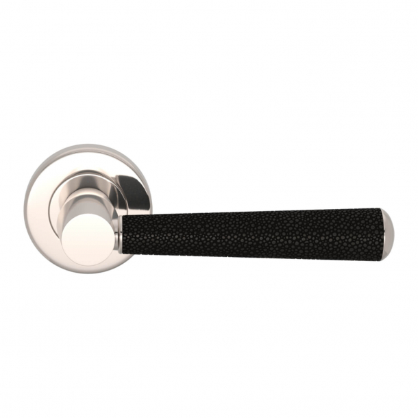 Turnstyle Design Door handle - Amalfine - Black bronze / Polished nickel - Model D2005