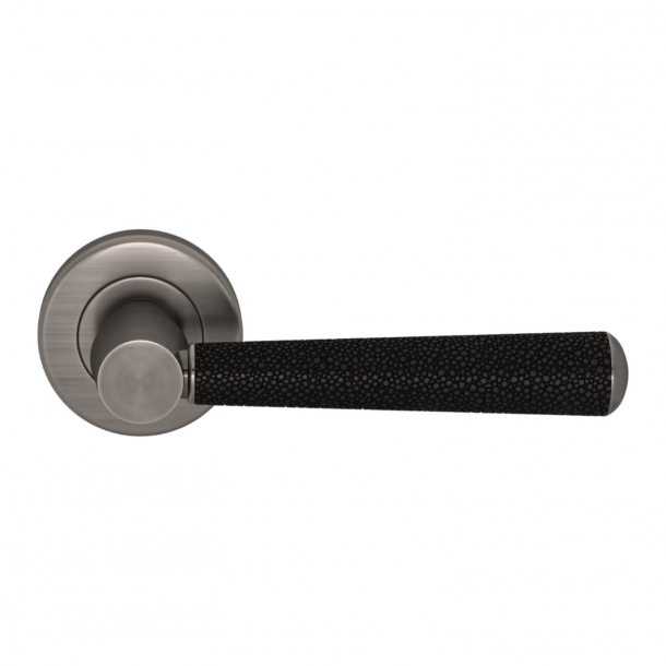 Turnstyle Design Door handle - Amalfine - Black bronze / Vintage nickel - Model D2005