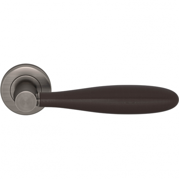 Turnstyle Design Door handle - Amalfine - Cocoa / Vintage nickel - Model D3200