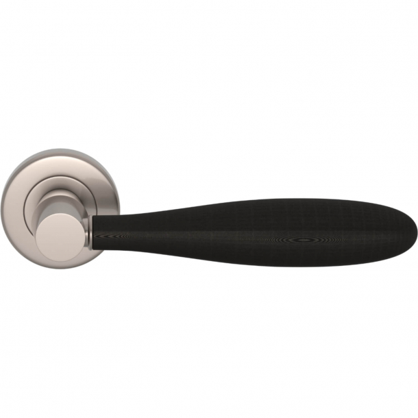 Turnstyle Design Door handle - Amalfine - Black bronze / Satin nickel - Model D3200
