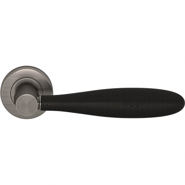 Turnstyle Design Door handle - Amalfine - Black bronze / Vintage nickel - Model D3200