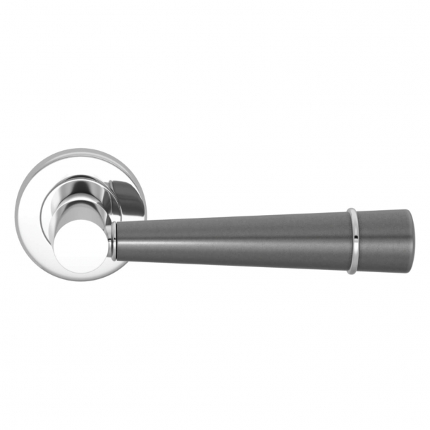 Turnstyle Design Door handle - Amalfine - Alupewt / Bright chrome - Model D3240