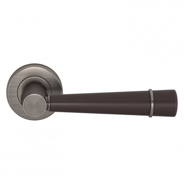 Turnstyle Design Door handle - Amalfine - Cocoa / Vintage nickel - Model D3240