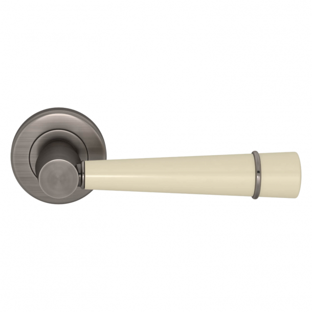 Turnstyle Design Door handle - Amalfine - Bone / Vintage nickel - Model D3240