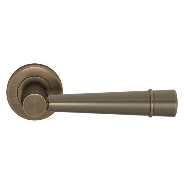 Turnstyle Design Door handle - Amalfine - Silver bronze  / Antique brass - Model D3240