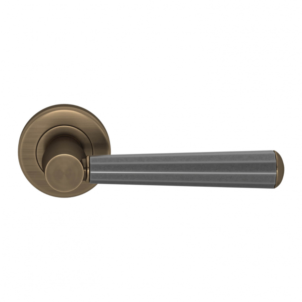 Turnstyle Design Door handle - Amalfine - Alupewt / Antique brass - Model D3280