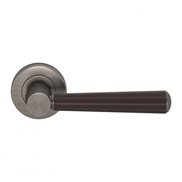 Turnstyle Design Door handle - Amalfine - Cocoa / Vintage nickel - Model D3280