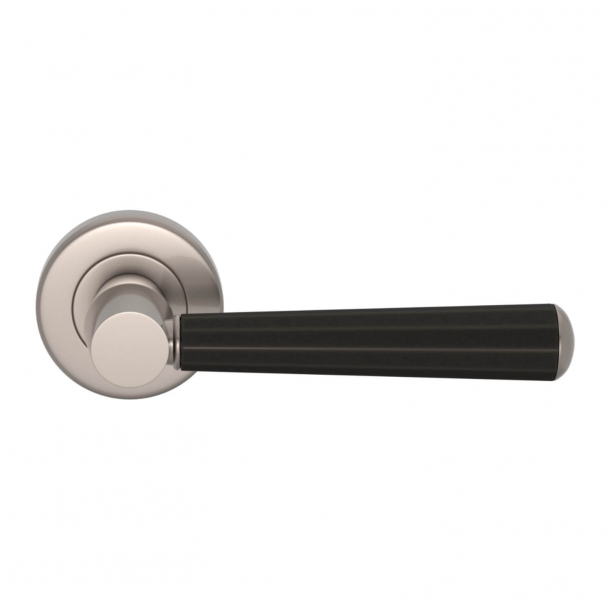 Turnstyle Design Door handle - Amalfine - Black bronze / Satin nickel - Model D3280