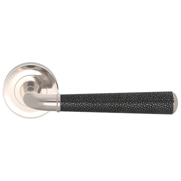 Turnstyle Design Door handle - Amalfine - Alupewt / Polished nikkel - Model DF2988