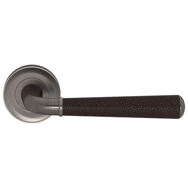 Turnstyle Design Door handle - Amalfine - Cocoa / Vintage nickel - Model DF2988