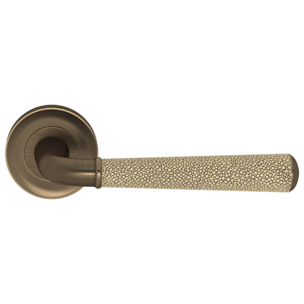 Turnstyle Designs Door handle - Amalfine - Sand / Antique brass - Model DF2988