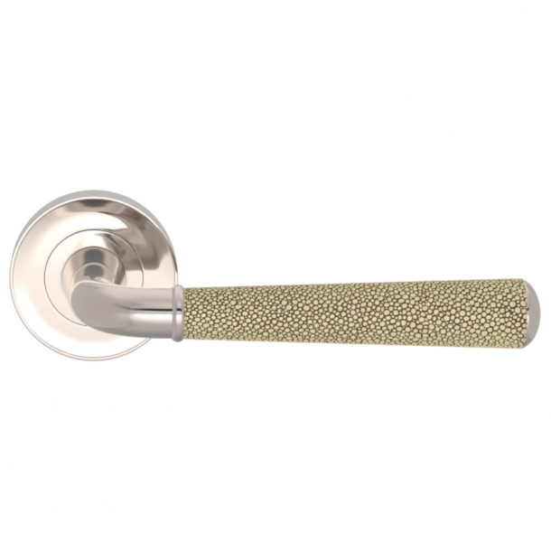 Turnstyle Designs Door handle - Amalfine - Sand / Polished nikkel - Model DF2988
