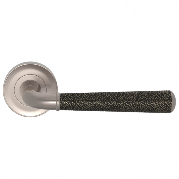 Turnstyle Design Door handle - Amalfine - Silver bronze / Satin nikkel - Model DF2988