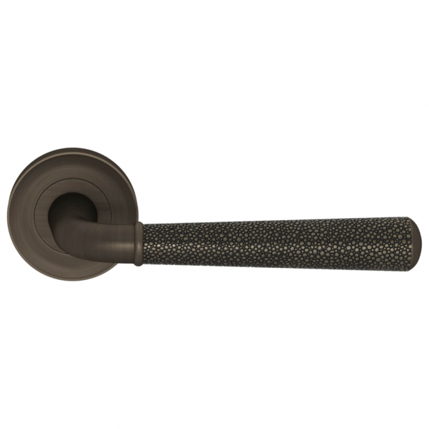 Turnstyle Design Door handle - Amalfine - Silver bronze / Vintage patina - Model DF2988