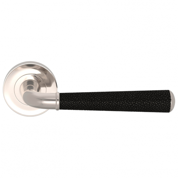 Turnstyle Design Door handle - Amalfine - Black bronze / Polished nikkel - Model DF2988