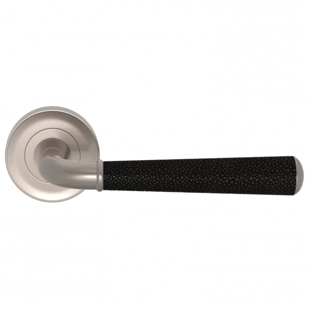 Turnstyle Design Door handle - Amalfine - Black bronze / Satin nikkel - Model DF2988