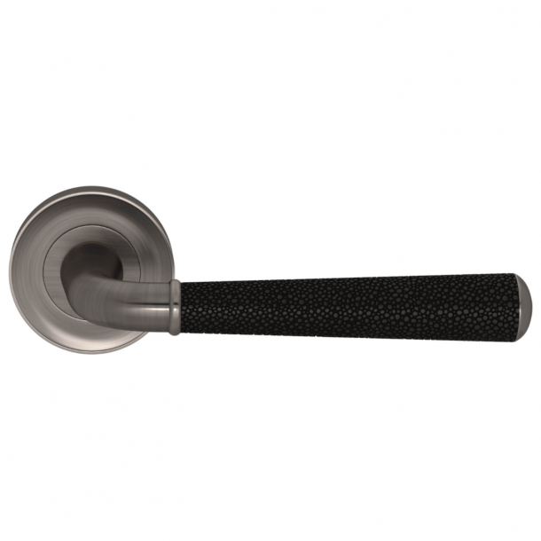 Turnstyle Design Door handle - Amalfine - Black bronze / Vintage nickel - Model DF2988