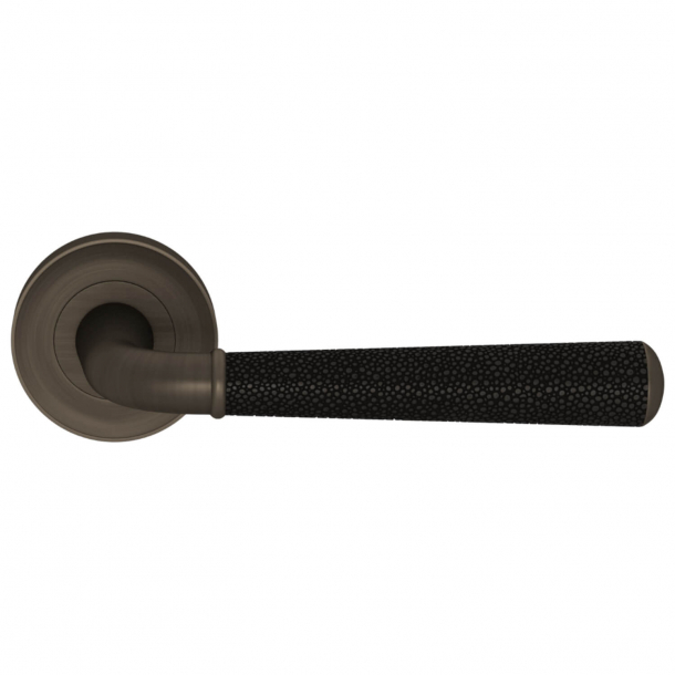 Turnstyle Design Door handle - Amalfine - Black bronze / Vintage patina - Model DF2988