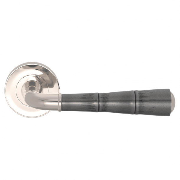 Turnstyle Design Door handle - Amalfine - Alupewt / Polished nickel - Model DF3009