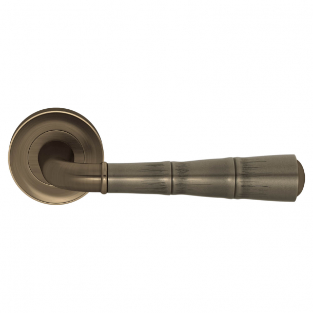 Turnstyle Design Door handle - Amalfine - Silver bronze / Antique brass - Model DF3009