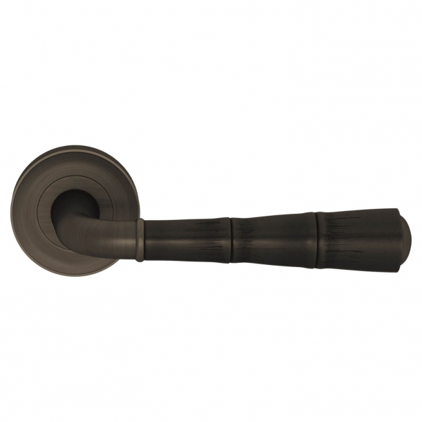 Turnstyle Design Door handle - Amalfine - Black bronze / Vintage patina - Model DF3009